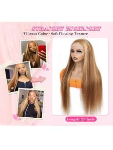 13*6 13*4 5*5 高清蕾丝免胶假发，即戴即用，真人混纺发丝，预先拔毛，预先剪裁，200密度直发假发，真人混纺发丝抽绳假发，适合，新手友好 - SP4/27 - 查看 7