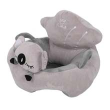 Sofá para sentarse para bebés, sofá de apoyo para sentarse para bebés, aspecto de dibujos animados para el hogar - Gris - Ver 7