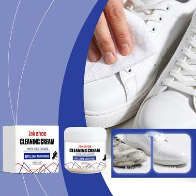 鞋履清洁护理霜 日常清洁白色鞋子，去除污渍、黄渍，免水去渍护理霜