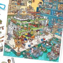 创意美食街系列微缩景观贴纸 PET 卡通 3D 景观贴纸 礼品 DIY 小屋场景贴纸 - 多色 - 查看 11