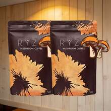RYZ/Energy, Focus & Digestion Coffee –Dark Roast Mushroom Coffee With 6 Adaptogens & Prebiotics – Lions Mane & Turkey Tail Instant Blend – 30 Servings - 2 cái - Xem 1