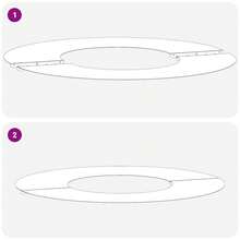 BXUXOHS Pot de jardin adapté anneau arbre plat olive Ø30 / 60 cm acier - A - Voir 8
