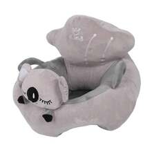 Sofá para sentarse para bebés, sofá de apoyo para sentarse para bebés, aspecto de dibujos animados para el hogar - Gris - Ver 3