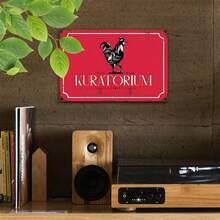 1 biển hiệu kim loại cổ điển "Kuratorium" hình gà trống - 8 x 12 inch, tranh treo tường phong cách nhà nông, trang trí nhà kho hoặc nhà bếp - Tranh treo tường khẩu hiệu hài hước tiếng Ba Lan, trang trí nhà nông | Biển hiệu khẩu hiệu vui nhộn | Tranh treo tường bền, trang trí hình gà - nhiều màu - Xem 3