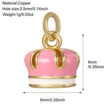 1件铜质时尚创意兔子、大象、蘑菇吊坠，多功能高端DIY手链、项链、耳环饰品配件 - 彩色 - 查看 35