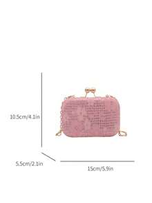 Cheongsam Dedicated Handbag, High-End Clutch Bag, Formal Dress Handbag, Wedding Mother Of The Bride Bag - Pink - View 7