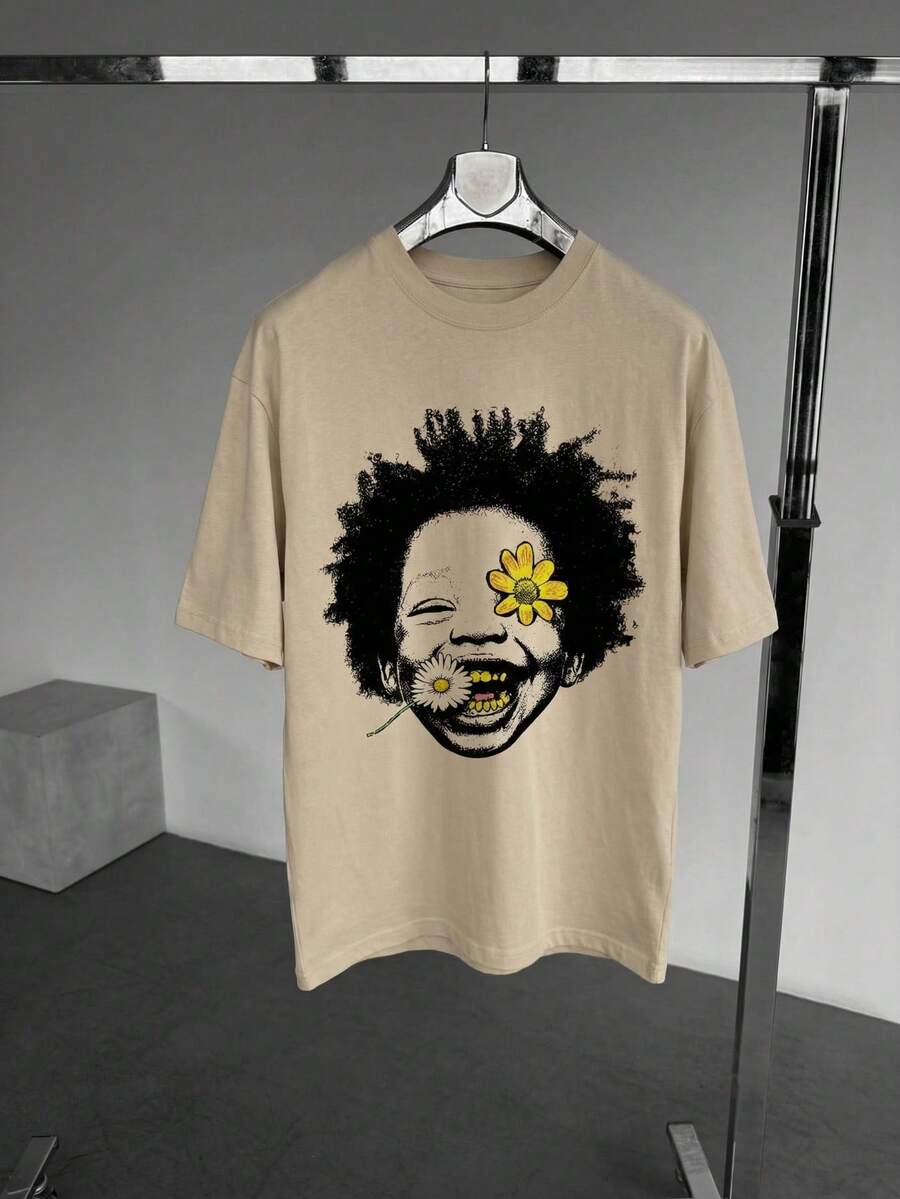 Fractyr Men T-Shirts - Apricot - View 1