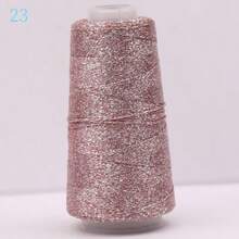 50g Gold & Silver Metallic Hollow Yarn, Handmade Knitting Yarn For DIY - Multicolor - View 7