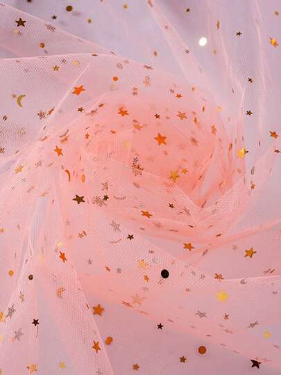 Vải Organza, vải nền bóng 3 lớp mật độ cao, vải voan lấp lánh dành cho váy cưới.