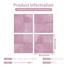 1/24pcs Splash-Proof Peel And Stick Subway Tile, 3D Self-Adhesive Wall Tile, Kitchen And Bathroom Backsplash, Waterproof Bathroom Kitchen Sticker, Home Decor - Ideal For DIY Kitchen, Bathroom, Laundry Room, RV And Fireplace - D-pBS-004 - View 5