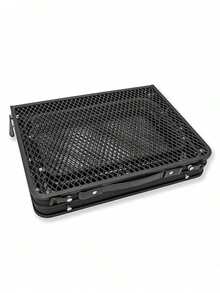 1pc Foldable Grid Outdoor Camping Table, Portable BBQ Picnic Table, Travel Storage Rack - Multicolor - View 6