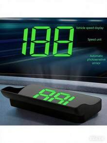 GPS Enabled Car HUD (Head-Up Display) - Dual Color White & Green LED, Compatible With All Vehicles, No Battery Required (USB Powered), Easy Installation, Displays Vehicle Speed, Modern Car Accessory, Digital Speed Display, Universal Car Speedometer, Auto Parts - Multicolor - View 12