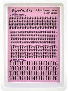 16Rows Spikes Lashes &Bottom Lashes Individuals Eyelash Clusters Curly Lash Clusters Kit ,Multi-Style Lash Clusters Spike Lashes Individual Lash Clusters,Suitable For Any Style Natural Individual Segmented False Eyelashes Wispy&Ultra Soft DIY Eyelash Extension At Home - Xem 8