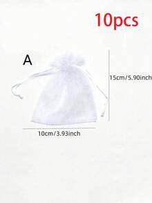 10pcs Pest Control Anti-Bird Garden Netting Bags Strawberry Grape Protection Sac Protection Fruit Sacs For Plantas Vegetable Grow Bags Fruit Protection Bags,Netting Pouch With Drawstring, Protect Fruit From Birds And Insect - / - View 12
