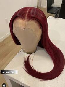 180% Density 8-36Inch 13x4 Lace Front Wigs Human Blended Hair Straight Wigs For Women 12A Pre Plucked HD Lace Frontal Wig With Baby Hair 99J Burgundy - S99J/BUG - View 3