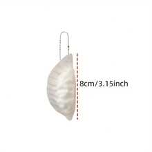 1pc Dumpling Keychain Pendant, Designed With Wonton Bead Chain, Perfect Gift For Relaxation. Suitable As A Stress Relief Gift Or Bag Accessory - Multicolor - View 10