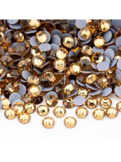 SS0-SS50 1mm-10mm Colorful Crystal Rhinestones, Flat Bottom Shiny Crystal Rhinestones, Iron-On Crystal Rhinestones, Suitable For Clothing, Fabric, Dresses, Bags, Shoes Decoration