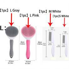 1pc Dog Brush, Cat Brush, Flea Comb, Self-Cleaning Brush, Pet Grooming Brush, Pet Massage Brush, Deshedding Brush, Detangling Brush, Automatic Deshedding Brush, Pet Cleaning Tools, Hair Collection Label, Dog Brush, Cat Brush, Pet Hair Collection Brush, Animal Accessories, Pet Supplies - View 10