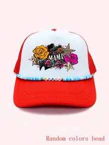 Cadena para sombrero Tucker, Cadena para sombrero Besties, Cadena para sombrero Mamá, Cadena para sombrero con cuentas navideñas, Cadena para sombrero del día del juego - color - Ver 17