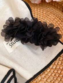 1pc 2026 New Rose Flower & Banana Clip, Hair Claw Clip For Updo Hairstyle - Multicolor - View 9