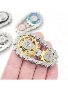 1pc 2026 Colorful Gear - Finger Chain Gyro Toy - Anxiety Relief Stress Reducer Gear Mechanism - New Bestseller - Birthday Gift - Perfect Gift - Multicolor - View 6