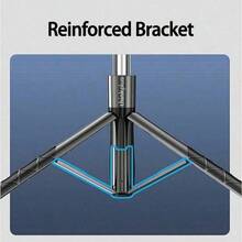 Lenovo H18L All-In-One Selfie Stick: 1.8m Lightweight Telescopic Design Made Of Aviation-Grade Aluminum, With A Stabilized Grip And Tripod/Handheld Dual Modes. Perfect For Live Streaming And Group Photos. - 1.8m - View 7
