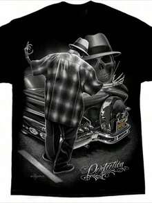 Camisetas para hombres C8KO - Negro - Ver 7
