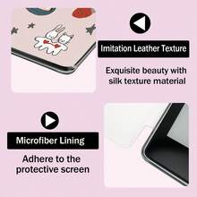 Kindle Case With High - Transparency Acrylic And Double - Sided Patterns, Fits Kindle 11th, Kindle Paperwhite 1/2/3/4/5/6, Pink Flower Design - Pink - View 4