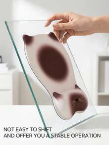 Miếng lót chuột hình mèo, băng đeo cổ tay cho bé gái, miếng lót chuột không mùi, chống trượt và chống bẩn bằng silicon, miếng lót bàn làm việc dễ thương. - Xem 7