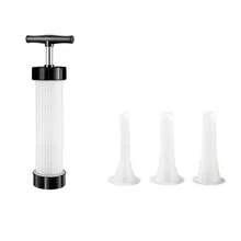 Kitchen Manual Homemade Sausage Tools Stuffer Meat Filling Tool Practical Sausage Syringe Funnel Nozzle For Sausage Making - White - View 10
