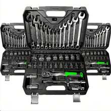 工业级汽车维修工具套装，套筒扳手棘轮组合工具箱，通用套筒，五金工具套装 - 多色 - 查看 1
