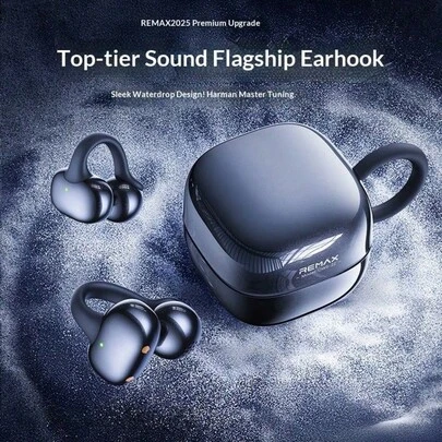  Remax 2026 OWS-22 Open-Ear Hanging Headphones Provide Harman Kardon-Level HiFi Sound Quality, And Comfortable Sports-Oriented Wear, Sweat-Resistant Design, Long-Lasting Battery Life, Making It A Perfect Ramadan Gift