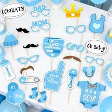 It's A Boy Baby Shower Party Photo Booth Props Kits On Sticks Set Of 1set - A - View 7