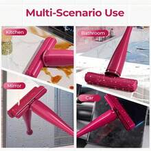 Genérico Norbbshop Mopa de Esponja Portátil con Sistema de Exprimido Manual, Mini Mopa Plegable de Escritorio, Mopa Portátil de Limpieza en Seco y Húmedo con Exprimido Manual, para Limpieza de Cocina, Auto, Baño y Vidrios (Mopa + 1 Cabezal de Repuesto) - Cabezal de repuesto para fregona + 3 - Ver 6
