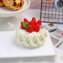 1pc 4-Inch Realistic Round Birthday Cake, Birthday Gift, Photography Prop, Home Decor, Display Model, Gift Box - Multicolor - View 13