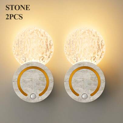 Đèn tường LED pha lê cảm biến chuyển động, đèn tường acrylic, đèn ngủ LED hiện đại tối giản, pin 1200mAh, tuổi thọ siêu dài, ánh sáng dịu nhẹ, bảo vệ mắt, thích hợp cho văn phòng/phòng ngủ/hành lang/dưới tủ/cầu thang, trang trí Giáng sinh & Halloween, trang trí phòng ngủ.