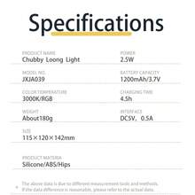 Children's Night Light, LED Bedside Lamp, Nursery, Silicone Nursing Light, Dimmable Touch Lamp, Suitable As Gift For Girls, Cute Night Light, Kids Room - Multicolor - View 5