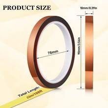 PET High-Temperature Tape, Anti-Static Insulation Shielding Special Tape, High Temperature Resistant, Polyimide Film Tape, No Residual Adhesive, Insulation, High Temperature Resistant, Electrical Gold Finger Tape, Heat-Resistant Tape, Suitable For Circuit Boards, Mobile Phone Data Cables, And Batteriesthermal Sublimation Protection - one-size - View 14