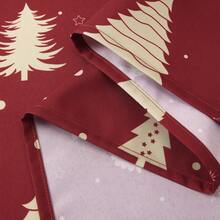 Rectangular Waterproof Christmas Tablecloth - Deer And Tree Design - Durable Polyester - Perfect For Parties, Home And Outdoors - Festive Table Decoration - 60x120/60x102 Inches - Gold 54"*108" - View 6