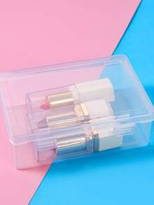 1pc Multi-Functional Transparent Plastic Box - Various Sizes, For Organizing Beads, Crafts, Diamond Painting, Earphones, Cables, Chargers, Small Office Desktop Storage - Clear - View 5