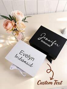 Customized Bridesmaid Gift Box, Empty Gift Box, Bridesmaid Box, Wedding Party Gift Box, Customized Wedding Party Box, Bridesmaid Proposal Gift Box - Multicolor - View 1
