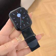 38mm-49mm Magnetic Milanese Loop Metal Watch Band, Breathable Stainless Steel Strap, Fits Series 11/10/9/8/7/6/5/4/3/2/1 SE Ultra, Unisex Replacement Wristband - Multicolor - View 8