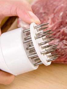 Stainless Steel Meat Tenderizer, Meat Mallet, Meat Pounder, Meat Tenderizing Tool For Home Use - White - View 2