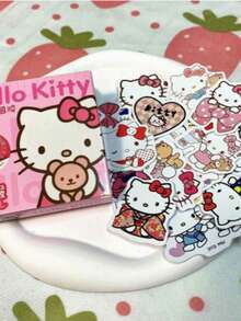 SANRIO Quà tặng kèm: Nhãn dán hộp quà hình mèo con, chống thấm nước và dễ thương, hoàn hảo cho mùa tựu trường và đồ dùng học tập của học sinh. (Mẫu ngẫu nhiên) - Z - Xem 3