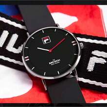 FILA ORIGINALE 撞色硅胶石英表 45mm 大表盘 30米防水 学生情侣运动腕表 - 均碼 - 查看 7
