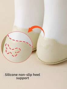 1/5双装 女士夏季超薄网眼透气隐形防滑浅口袜，适合日常穿着 - 彩色 - 查看 4