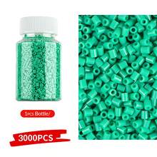3000颗绿色包装珠子，防漏收纳瓶，DIY吊坠钥匙扣饰品制作工艺材料 - 2.6mm拼豆豆 - 查看 21