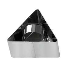 3-Inch Stainless Steel Round, Square, Triangle, Flower, Heart Shaped Cake Cutter Set (Includes 1 Pusher And 1 Mold Ring); Round Pastry Cutter, Pastry Round Ring, Mousse Mold With Pusher Ring Mold, Perforated Mousse Ring, Stainless Steel Cookie Cutter - Silver - View 13
