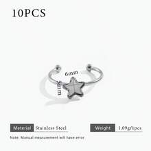 10 chiếc đế nhẫn điều chỉnh được bằng thép không gỉ mạ vàng 18K, phụ kiện tự làm trang sức, phù hợp cho nữ giới đeo hàng ngày. - Cài đặt vòng - Xem 19