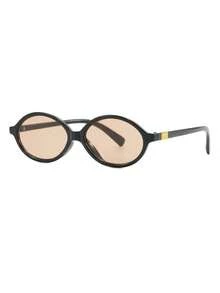 一副女士椭圆形黑色PC镜框眼镜，优雅款式，适合日常佩戴和度假。 - 彩色 - 查看 6